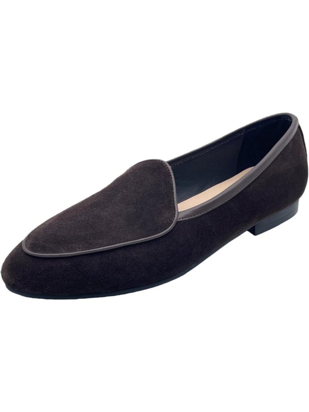 Men's Suede Leather Belgian Loafers - Comfortable Slip-On Shoes for Office
